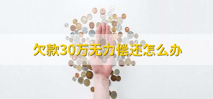 欠款30万无力偿还怎么办,有以下四点