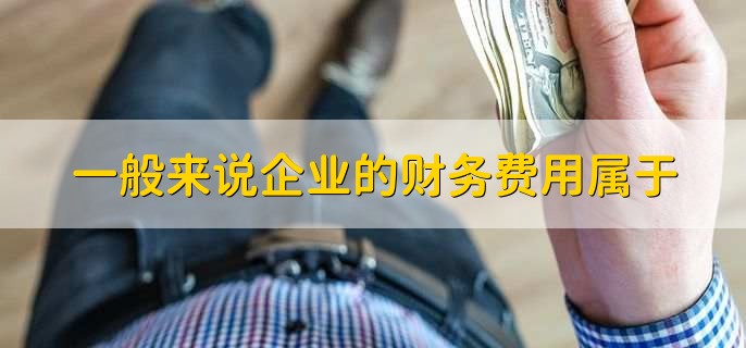 一般来说企业的财务费用属于