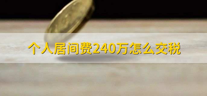 个人居间费240万怎么交税,有以下五步
