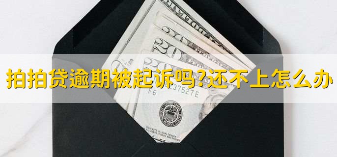 拍拍贷逾期会被起诉吗?真还不上怎么办