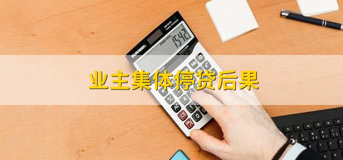 业主集体停贷后果