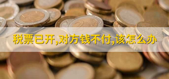 税票已开,对方钱不付,该怎么办