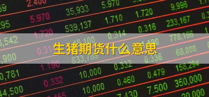 生猪期货什么意思