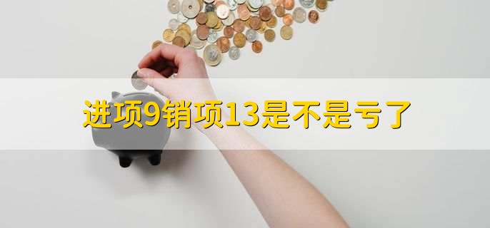 进项9销项13是不是亏了