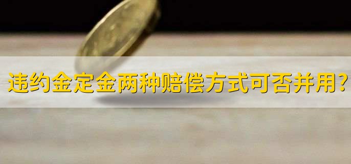 违约金和定金两种赔偿方式可否并用?