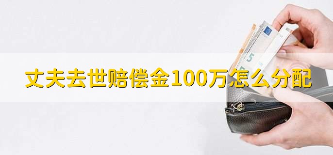 丈夫去世赔偿金100万怎么分配