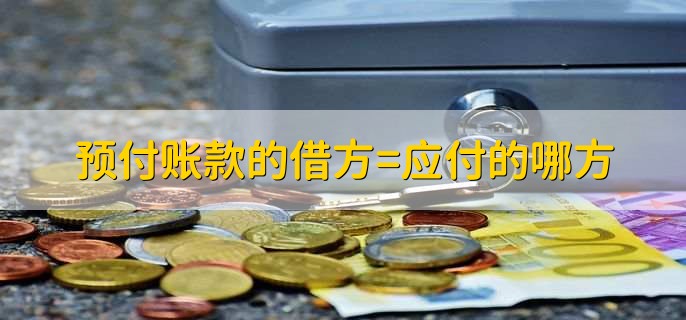 预付账款的借方=应付的哪方
