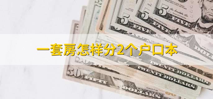 一套房怎样分2个户口本