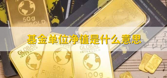 基金单位净值是什么意思