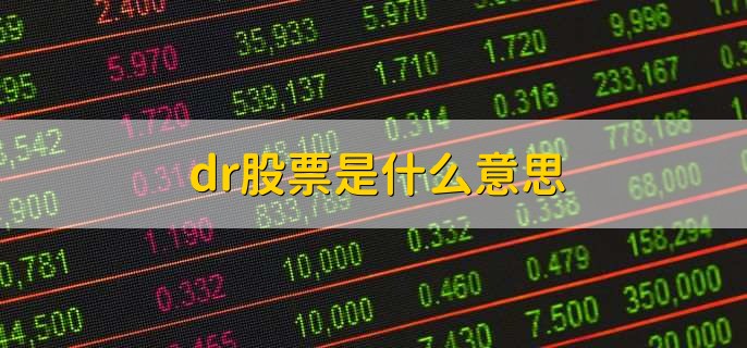 dr股票是什么意思