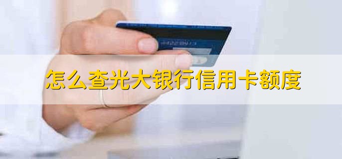 怎么查光大银行信用卡额度,有以下4种方法