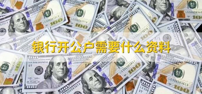 银行开公户需要什么资料