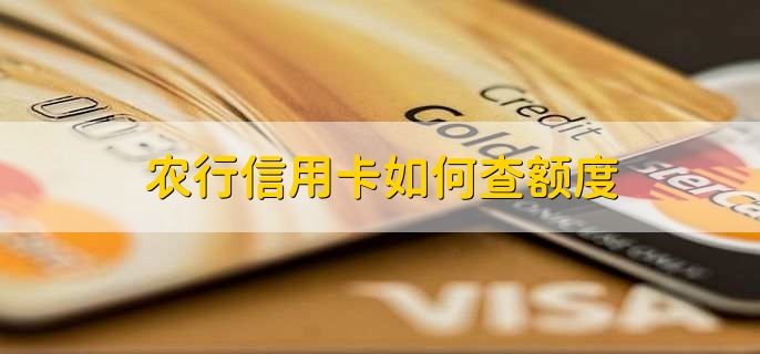 农行信用卡如何查额度