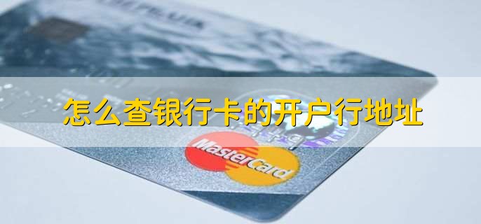 怎么查银行卡的开户行地址