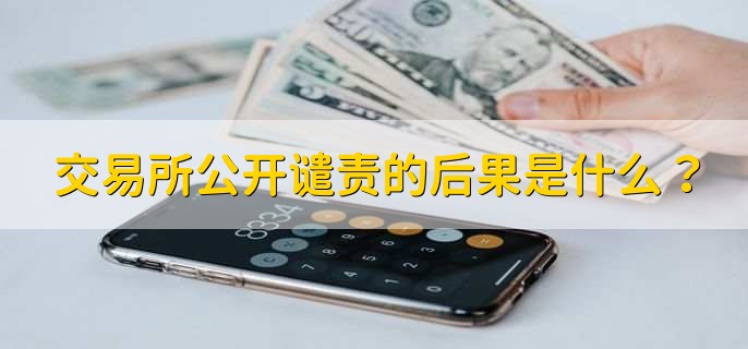 交易所公开谴责的后果是什么？