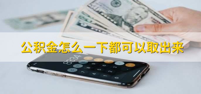 公积金怎么一下都可以取出来